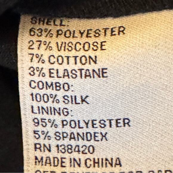 Perse black steam punk style high-rise pants size 8
 b31 - Picture 3 of 6